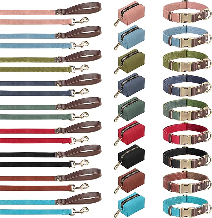 Didog Soft PU Leather Dog Collar for Large Dogs,Classic Adjustable Wide Dog Collars with Quick Release Metal Buckle,Easy Clean and Comfortable,Reddish Brown,XL Neck 20-27", Width 1¼"