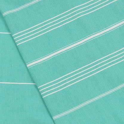 Bersuse Towels Anatolia XL Beach Blanket Throw Blanket Turkish Towel 100% Cotton Extra-Large Quick-Dry Lightweight Premium Peshtemal Towel - 61x82 Inches, Mint Green (Set of 3)