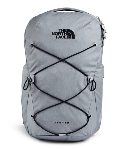 The North Face Jester Everyday Laptop Backpack | Commuter Daypack with Water Repellent Finish, 16" Laptop Sleeve, Huge Main Compartment, Mid Grey Dark Heather/TNF Black,One Size
