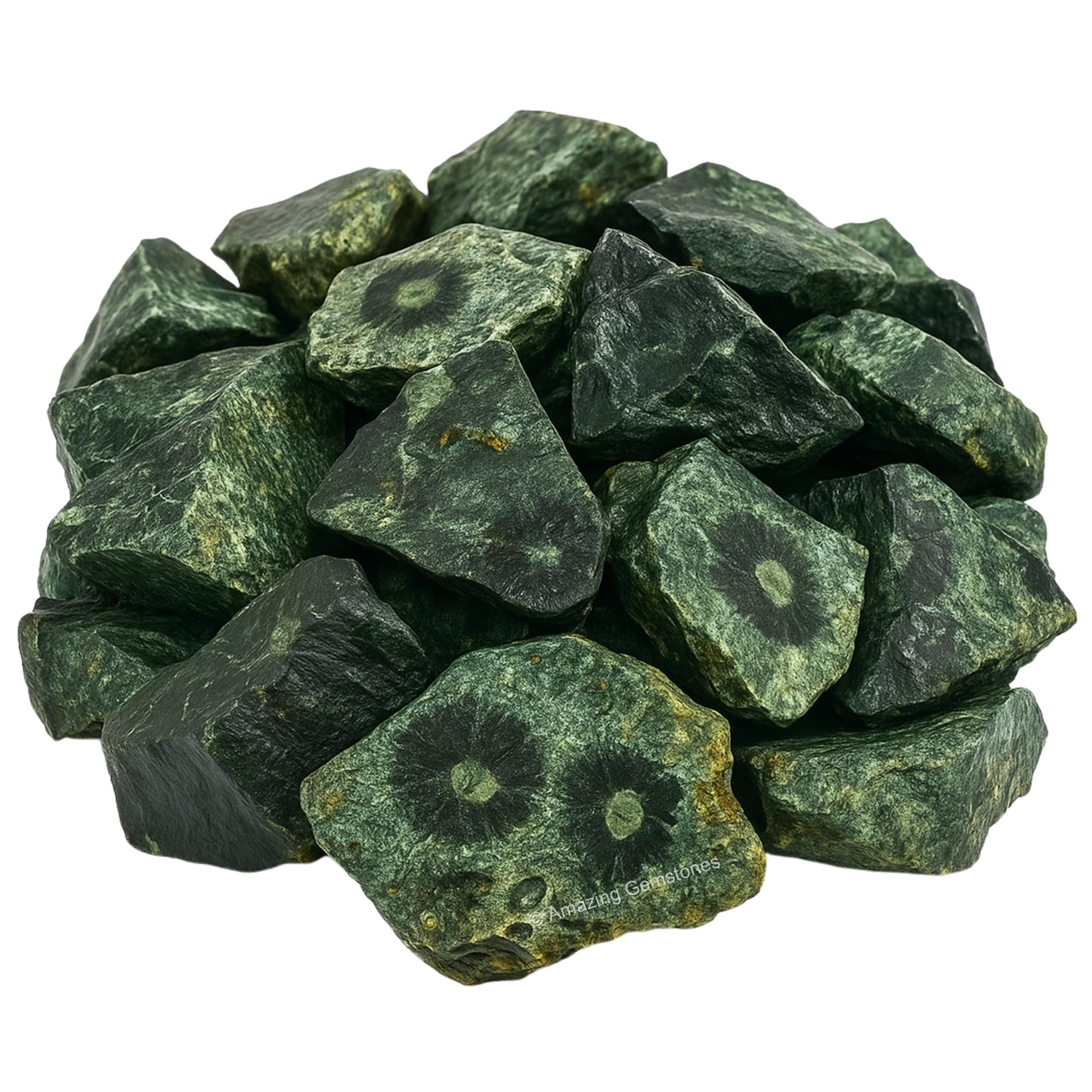 Amazing Gemstone 2 Pieces Kambaba Jasper Raw Crystals and Healing Stones, Natural Rocks for Tumbling and DIY Raw Stones and Crystals