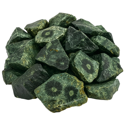 Amazing Gemstone 2 Pieces Kambaba Jasper Raw Crystals and Healing Stones, Natural Rocks for Tumbling and DIY Raw Stones and Crystals