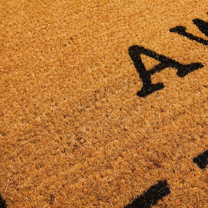 Juvale Go Away Doormat Funny Welcome Mat - 17 x 30 in, Natural Coir - Outdoor Welcome Mat & Doormat Outdoor Entrance
