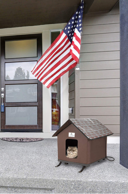 Heated Cat House for Outside - Cat Houses for Outdoor Cats - Heated Cat House - Outdoor Cat House - Cat Houses for Indoor Cats