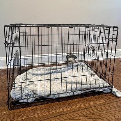SPOT Coop Cup Bolt Clamp - Stainless Steel Hanging Bowl for Crate, Removable Pet Feeding Dish, Easy Installation, Chew-Proof Design, for Small Dogs, Cats, Birds, Reptiles -2.5 Cups (20 Oz)