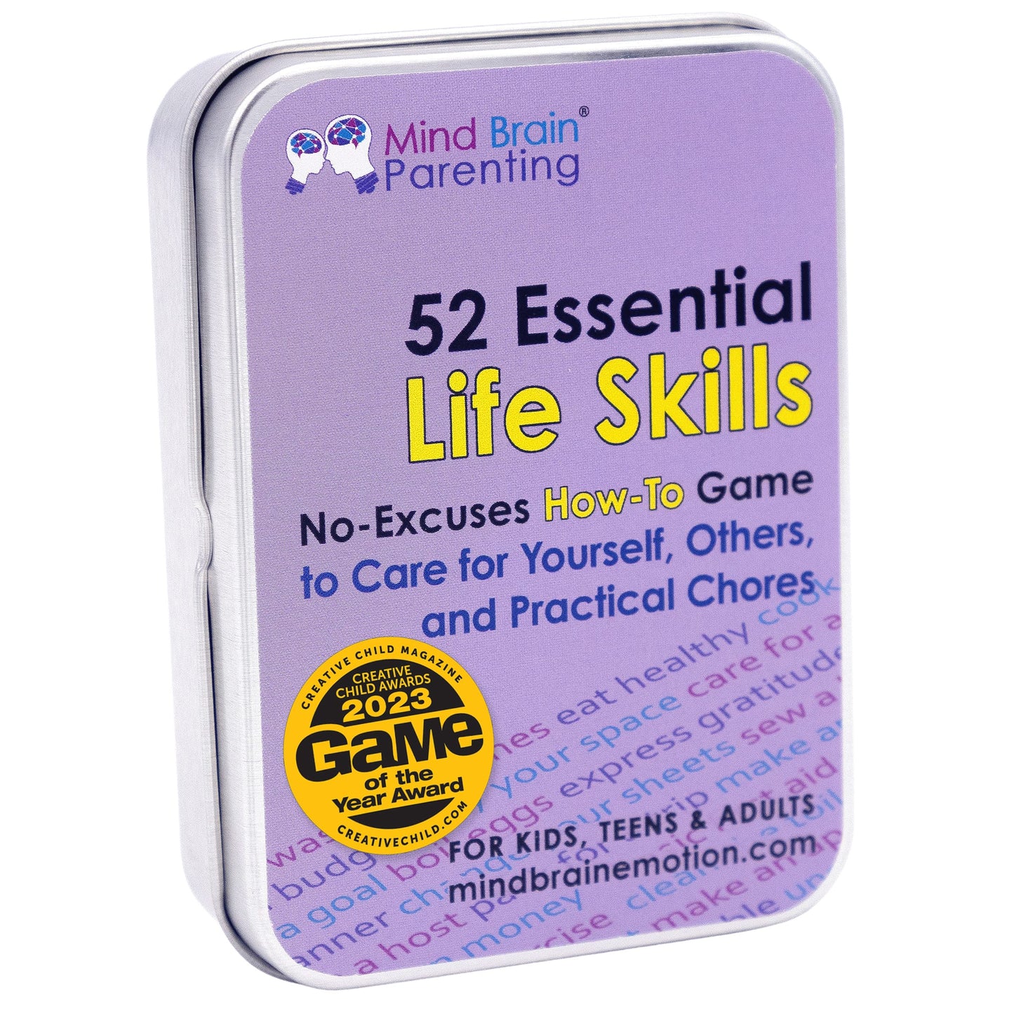 Mind Brain Emotion 52 Essential Life Skills: No-Excuses Game to Teach Kids, Teens & Adults How to Care for Self & Chores, Practical Solution for Responsible Boys, Confident Girls, Happy Family