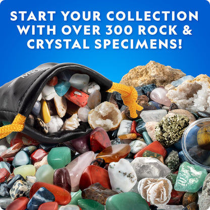 National Geographic Geology Bundle – Including Rock Collection Box for Kids, Crystal Growing Kit, and Gemstone Dig Kit, Real Gemstones and Crystals, Science Kit for Boys and Girls (Amazon Exclusive)
