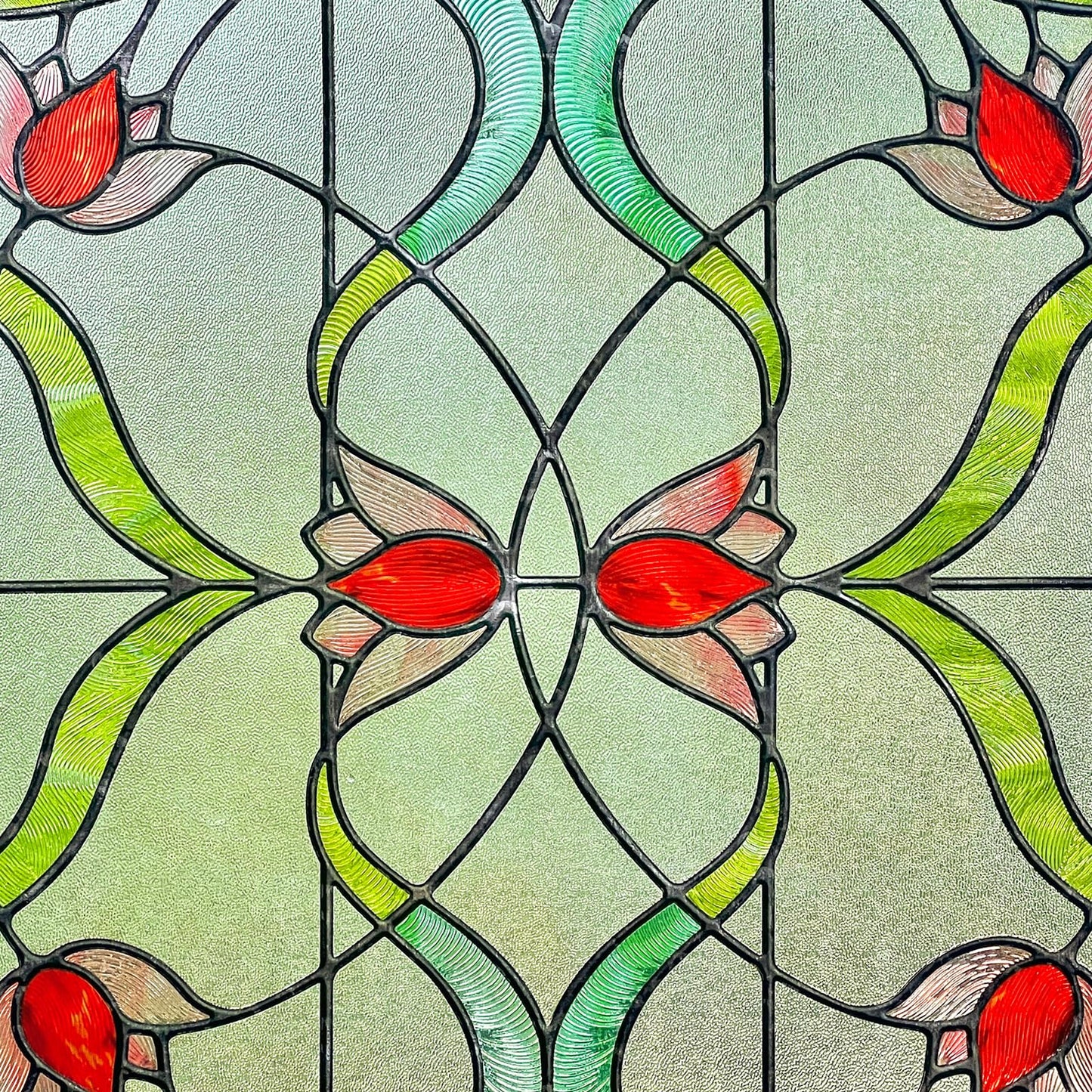 Decorative Window Privacy Film for Bathroom,Front Door,Home (Garden of Eden, 23.6inch x 35.4inch)