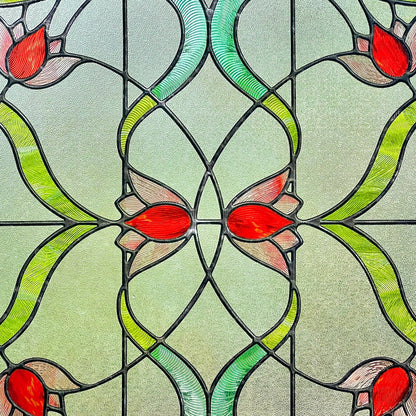 Decorative Window Privacy Film for Bathroom,Front Door,Home (Garden of Eden, 23.6inch x 35.4inch)