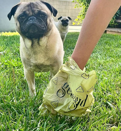 Eco-Friendly Dog Poop Bags, Cat Litter Bags, (150 Bags), Dog Poop Bags Rolls, Poop Bag Refill, Dog Waste Bags, 10 Rolls (Unscented)