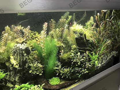 Aquarium Decorations 5Pcs Fish Tank Artificial Green Water Plants Made of Silk Fabrics Plastic