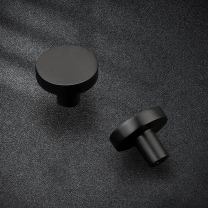 Probrico 10 Pack Matte Black Cabinet Knobs 1-1/5 Inch Drawer Knobs Solid Round Kitchen Cabinet Knobs for Cupboard Dresser Hardware