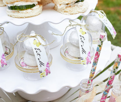 Talking Tables Pack of 6 Party Cake Domes, Gold