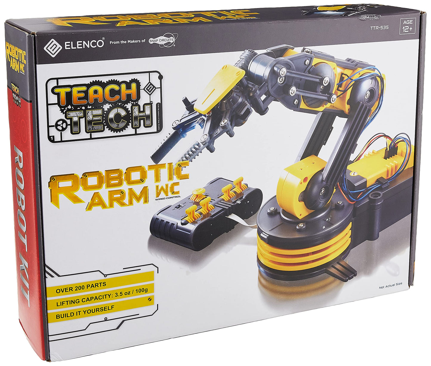 Teach Tech “Robotic Arm Wire Controlled”, Robotic Arm Kit, STEM Building Toys for Kids 12+