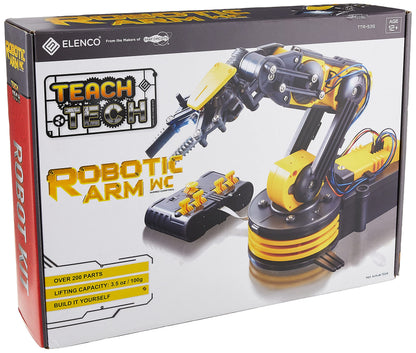 Teach Tech “Robotic Arm Wire Controlled”, Robotic Arm Kit, STEM Building Toys for Kids 12+