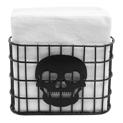 MyGift Modern Brass Tone Metal Wire Commercial Wall Mounted or Tabletop Paper Folded Towel Holder Dispenser Rack (Halloween)