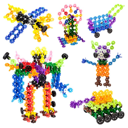 PicassoTiles Building Chips Construction Block 800 Pieces Creative Interlocking Disc Block Toy Set STEM Learning Toys for Early Education and Child Brain Development Kids Boys Girls Age 3 and Up PTF80