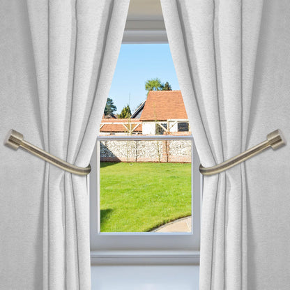 HIKMLK Curtain Holdbacks 2pcs, 100% Cast Iron Solid Heavy Duty Metal Curtain Tieback Hook Side Holders for Wall, Curtain Pull Backs for Drapes Window Home Decoration（Antique Brass ）