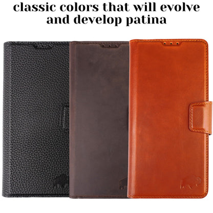 BLACKBROOK for Samsung S26 Ultra Wallet Case, Full Grain Leather, Carter Detachable 2-in-1 Set, Ready for MagSafe Wireless Charging, RFID 4 Card Slots, Magnetic Flip Case