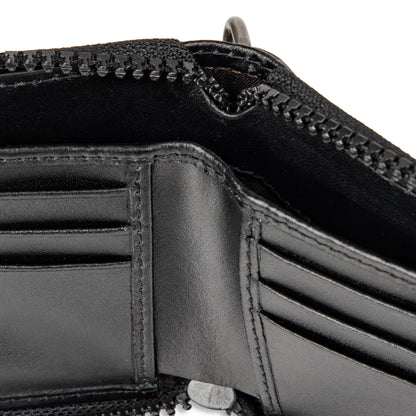 Dickies Mens RFID Everyday Leather Bifold Chain Wallet, Black, One Size