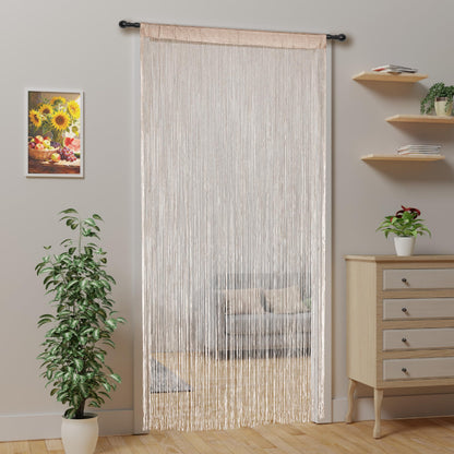 Alwighlit String Curtains for Doorways Door Curtain, Boho Hanging Fringe Tassel Door Curtain, Room Divider Privacy Panel for Bedroom Closet Wedding Party Home Decor 39×79in