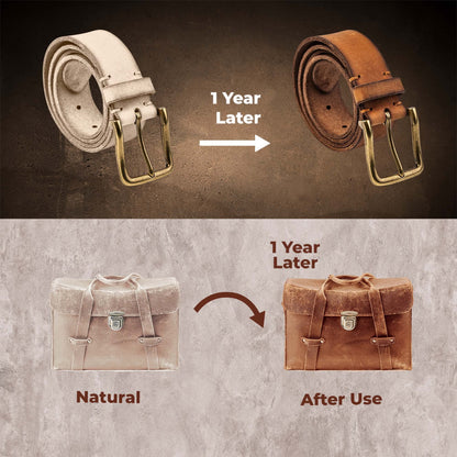 ELW Leather Blank Belt | 5-6 Oz. (2-2.4mm) Thickness | Size: 1"x60" (2.54x152cm) | Cowhide Vegetable Tanned | Full Grain Strip, Strap | Ideal for DIY Belts for Tooling, Crafting, Stamping, Dyeing
