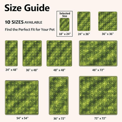 Washable Pee Pads for Dogs, Reusable Puppy Potty Training Pads, Ultra-Absorbent Thick Waterproof Leak-Proof Non-Slip Pads & Mat for Crate, Playpen, Floor, Whelping & Housebreaking , 2 Pack 18"x24"