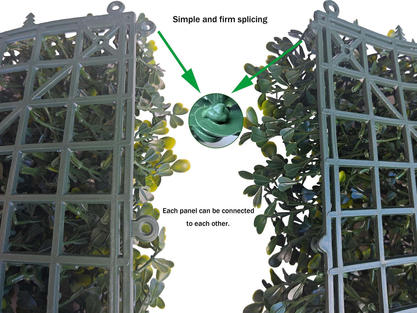 ODTORY Artificial Boxwood Roll Panels: 5FT X 10FT (50 sqft) UV-Anti Artificial Ivy Privacy Fence Wall Screen for Indoor Outdoor Green Grass Wall Decor & Ivy Fence Covering Privacy