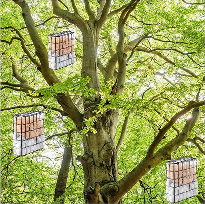 Bird Nesting Material Set Globe Humming Bird Nesters Hanging Bird House for Outdoor Wild Bird Nesting Station Cozy Resting Place, black (z33)
