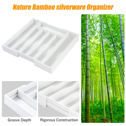 Kitchen Silverware Drawer Organizer and Storage Cabinet Utensil Rack Bathroom Counter Vanity Extra Large Big Cooking Drawer Organizers Countertop Pantry Storage Cabinet Best Kitchen Must Haves 2025