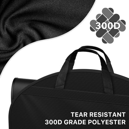 Simple Houseware 65'' Travel Garment Bag with Pockets for Suits, Dresses, Coats, Tuxedos, Heavy Duty 300D Polyester