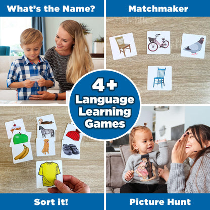 ThinkPsych 450 Thick Picture Cards for Autism Speech Therapy Materials - Flash Cards for Toddlers - Animals, Body Parts, Emotions, Food, Vegetables - ABA Therapy and Tacting Cards