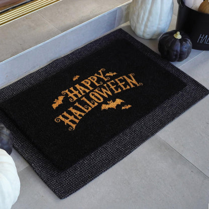 THEODORE MAGNUS Halloween Door Mat - Welcome Mat for Front Door with Non-Slip Backing - Durable Doormat - Perfect for Outside Entrance Matt - Outdoor/Indoor - Festive Fright - 17" x 30"