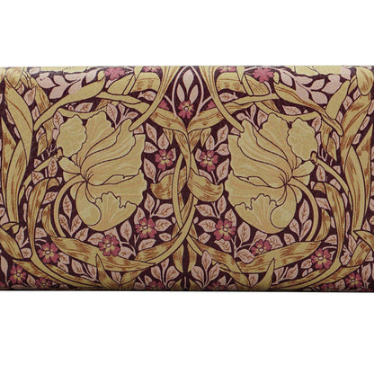 Half Moon Bay Pimpernel by ACS William Morris 6.5 x 2.76 x 1.65 Inch Ivory and Blush Rose Pink PU Leather with Microfiber Cloth Hard Cover Hinged Eyeglass Case
