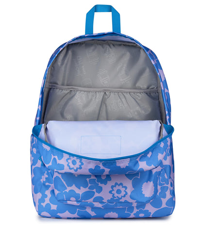 JanSport SuperBreak Plus Backpack with Padded 15-inch Laptop Sleeve and Integrated Bottle Pocket - Spacious and Durable Daypack for Work and Travel - Blossom Bae Blue