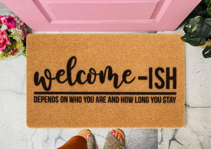 Funny Outdoor Non-Slip Coir-Doormats - 17"x30" Entrance Front-Door Mats Welcome Home Decor