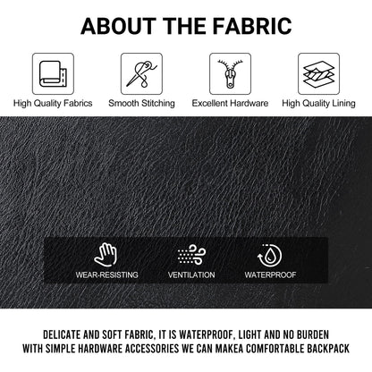 WYFJNX PU Leather Womens Backpack Purse Ladies Backpack Handbag Fashion Shoulder Bag Small Travel Bag Black