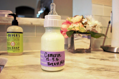 Pumpkin Doodle The Original Write and Reuse Baby Bottle Labels for Daycare
