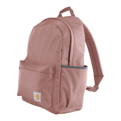 Carhartt 21L Classic Laptop Backpack, Water-Resistant Pack W/ 15" Laptop Sleeve and Organizational Compartments, Rose Tint