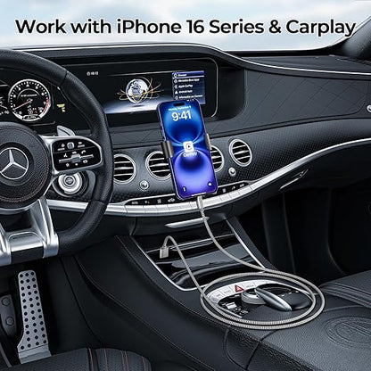 Basesailor USB Type C Charger Cable 1FT 2Pack,Car Charging Cord for New iPhone 17 Air 16 Pro Max Plus,Samsung Galaxy S10 S10E 10E S20 FE S25 S24 S23 Plus Ultra,A51 A52 A53 A54 A55,Google Pixel 8 7 XL