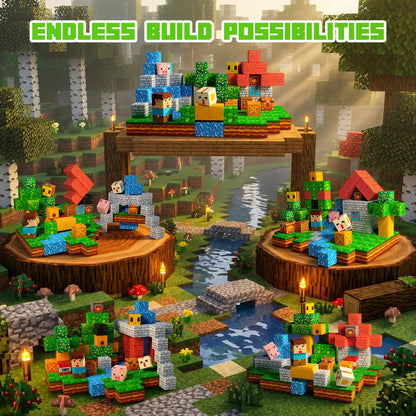 Lukoca Magnetic Building Blocks STEM Toy for Kids 3+ Toddler Educational Construction Gift for Boys & Girls (Green Forest -150pcs)
