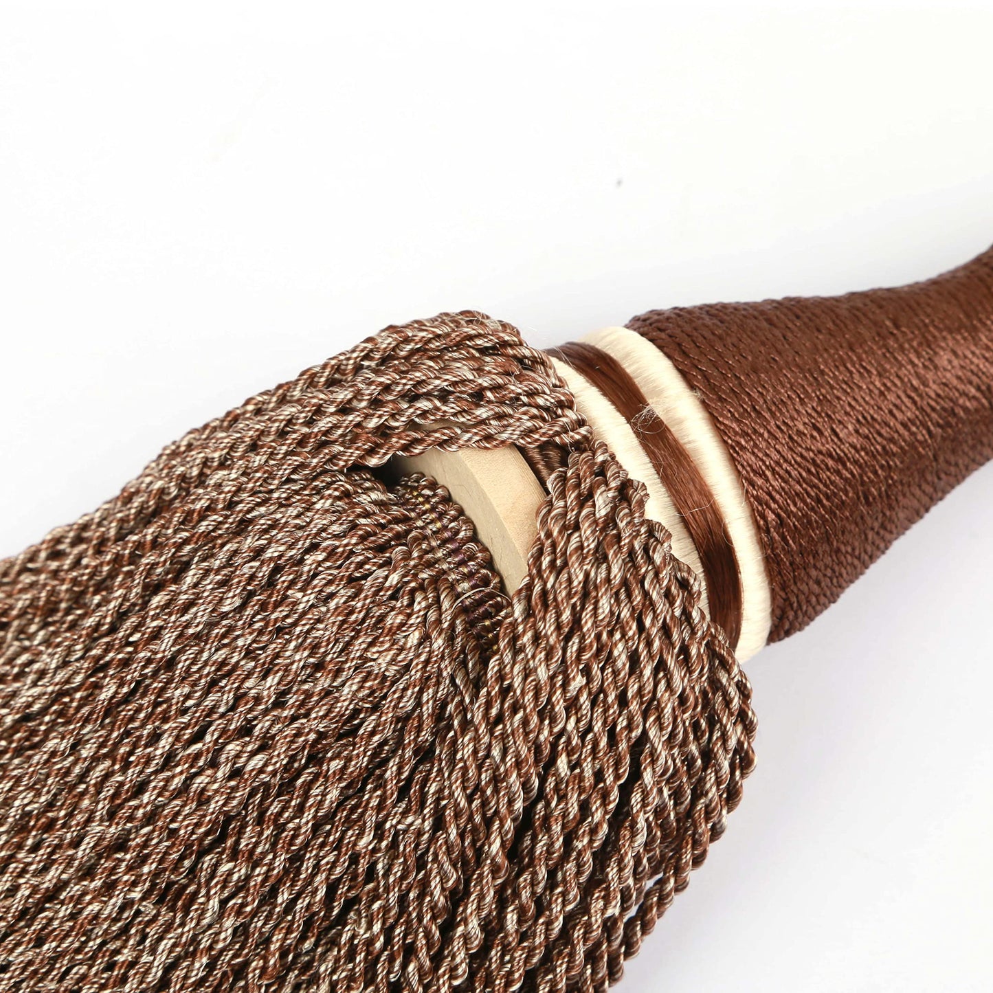 HedongHexi 2 Pack Large Tassel Curtain Tiebacks, Luxury Curtain Rope Tie Backs, Home Decorative Holdbacks Braided Tassel Tie-Backs (Dark Coffee, 2 Pack)