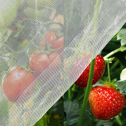 Unves 8x10ft Garden Netting, White Mosquito Net Insect Mesh Bird Netting Barrier Screen, Plant Net Row Cover for Vegetables, Garden Bed Cover Protect Fruit Tree Flowers Crops Grow