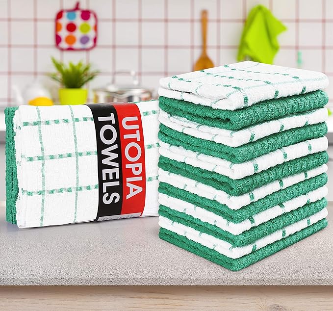 Utopia Towels - Kitchen Towels 12 Pack, 15 x 25 Inches, 100% Ring Spun Cotton
