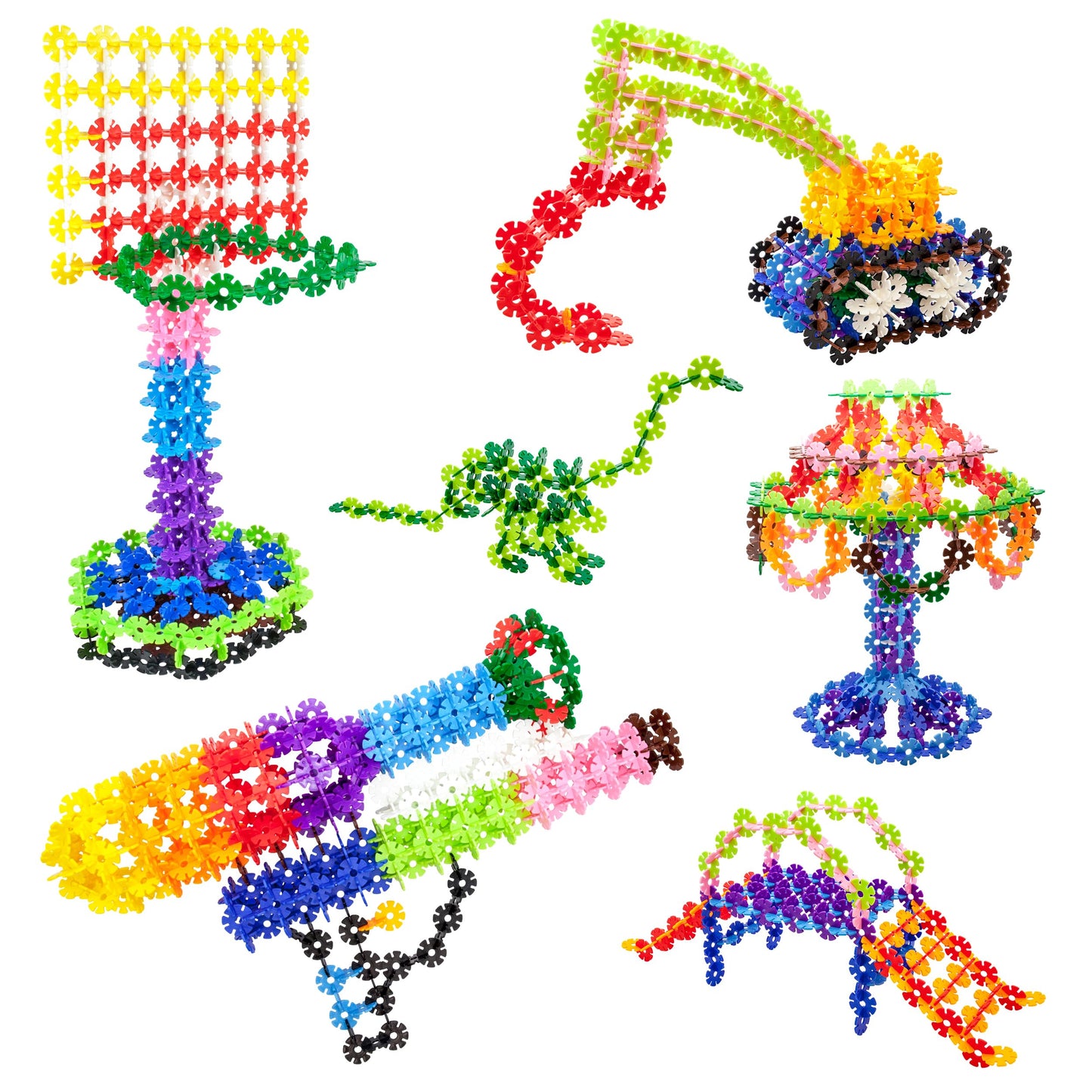 PicassoTiles 550 Piece Building Chips Interlocking Construction Toys Creative Disc Block Toy Kit 3D Stacking Puzzle STEM Learning Early Education for Preschool Montessori Kids Boys Girls Age 3 PTF55