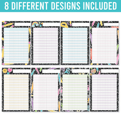 Attendance Chart for Classroom Management - 8 Incentive Chart for Classroom Essentials, 11x17 Student Behavior Charts and Homework Tracker, Teachers Class Attendance and Assignments Log