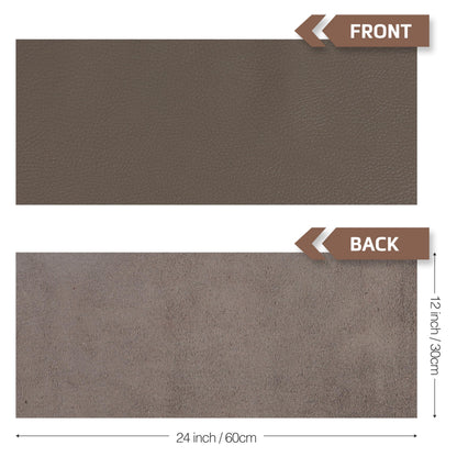 Shkira 24''X12'' Genuine Olive Gray Dotted Leather Sheets for Hobby Workshops - Tooling Square - 2.0MM Thick Genuine Top Full Grain Oil Tan - Thick Leather Pieces