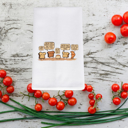 JNIAP Funny Bread Pun Towel - Bread Lover Gift - Pastry Chef Theme