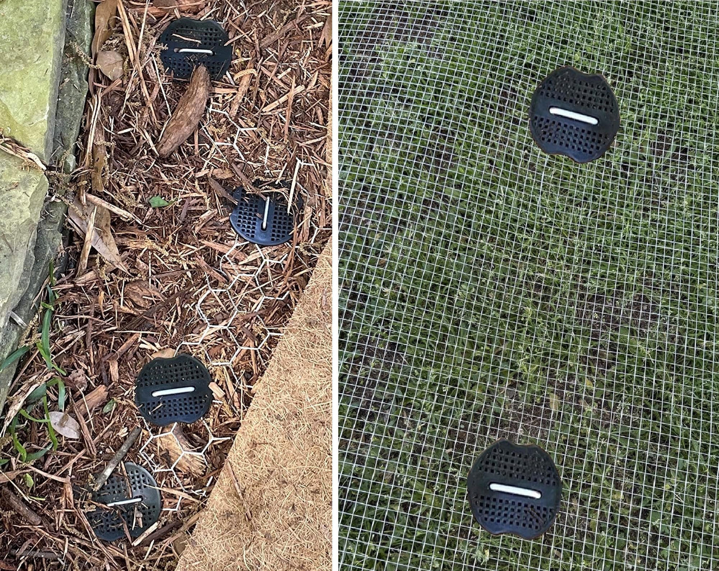 10 Inch 50 PCS Galvanized Landscape Staples with 50 PCS Gasket, Landscape Fabric Pins Stakes Lawn Ground Cover Graden Staples Spikes Weed Barrier Stakes