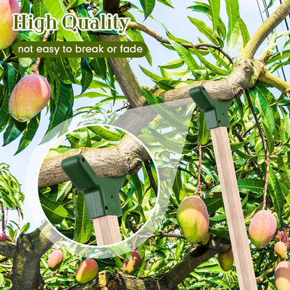Yungyan 16 Pcs Tree Support, Plastic Fruit Branch Support Device Tree Brace Prevent Them from Breaking for Vineyards Ornamental Gardens Orchards Fits on Standard 1.57 x 1.57 Inch Lumber (Green)