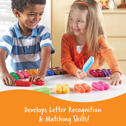 Learning Resources Smart Snacks Alpha Pops - Toddler Educational Alphabet Toys, ABC Puzzles, Ice Cream Toy, Preschool Classroom Must Haves, Homeschool, Toddler Letter Learning , Gifts for Kids